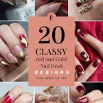 20 Classy Red and Gold Nail Designs You Need to Try