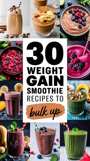 30 Delicious Weight Gain Smoothie Recipes to Help You Gain Weight
