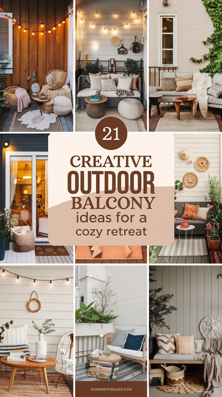 21 Creative Outdoor Balcony Ideas for a Cozy Retreat