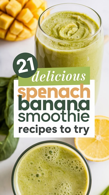 21 Delicious Spinach Banana Smoothie Recipes to Try