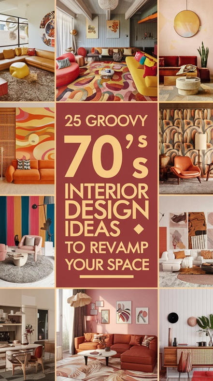 25 Groovy 70's Interior Design Ideas to Revamp Your Space