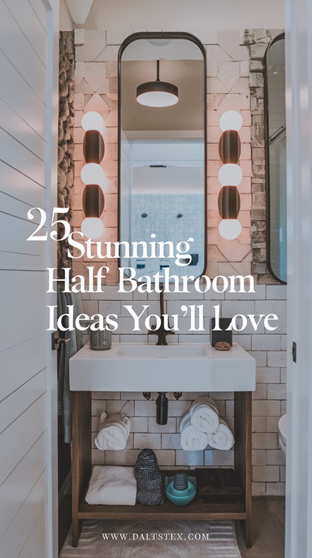 25 Stunning Half Bathroom Ideas You’ll Love