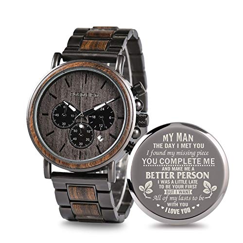 2win Personalized Wooden Watch Engraved Wood Engrave Groomsmen Gift My ...