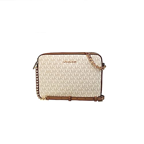 Michael Kors Women's Jet Set Item Lg Crossbody, Vanilla 2019, ...