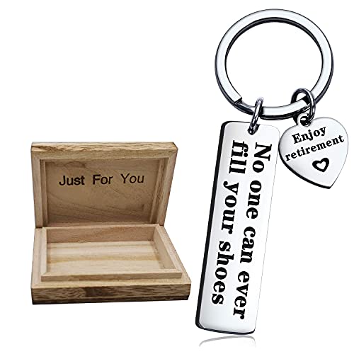 SANNYRA Coworker Leaving Gifts for Colleague Friends Boss Goodbye Farewell Gifts Going Away Thank You Keychain for Coworkers Office Gifts (Pull On Closure)