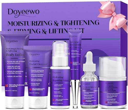 Skin Care Set,Professional Skincare for Women Teens Teenage,Gentle Hydrate Smooth Tighten Firm Lift Anti-Aging Facial Skin Care Routine Kit,Travel Skin Care Sets & Kits Products Mothers Birthday Gifts