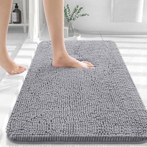 OLANLY Bathroom Rugs 30x20, Extra Soft Absorbent Chenille Bath Rugs, ...