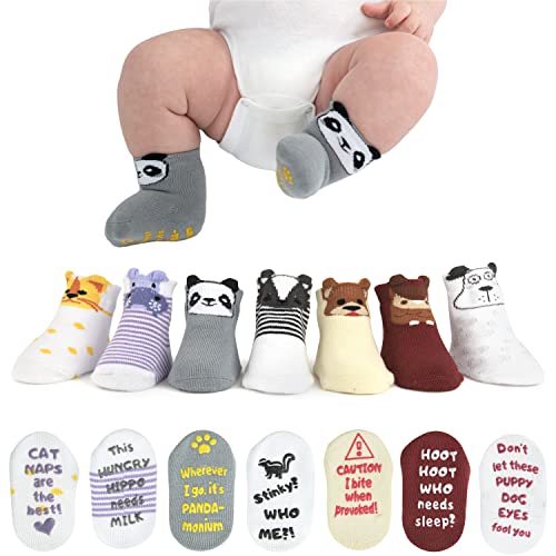 ZIRI & ZANE Baby Sock Gift Set - 7 Unique ...
