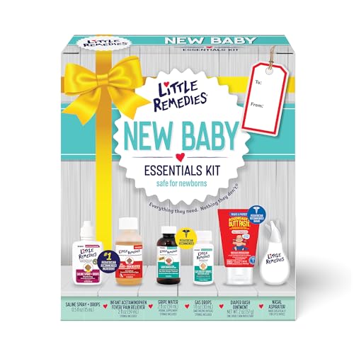 Little Remedies, New Baby Essentials Kit, 6 Newborn Essentials, Saline ...