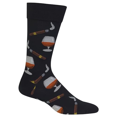 Hot Sox Mens Fun Cocktail Drinks Crew - 1 Pair ...