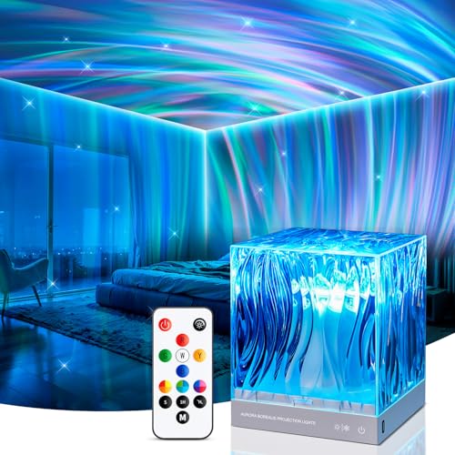 Northern Lights Projector,18 Colors Galaxy Projector for Bedroom,Remote Galaxy Light Projector for Bedroom Night Light for Kids Night Light Projector,Cute Room Decor for Teen Girls Gifts for Teens Boy