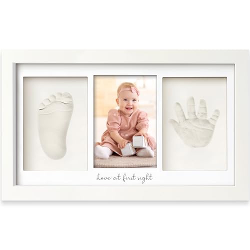 Baby Hand and Footprint Kit - Clay Handprint Keepsake Frame, ...