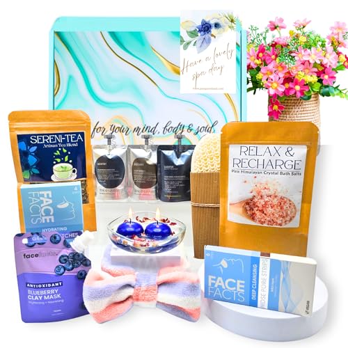 Confezione Regalo Spa di Compleanno, Set Regalo Donna, Cesto Coccole per Donna, Regali Coccola per Lei, Confezione Regalo per la Cura di Sé, Set Spa Donna Regalo, Set Bagno Donna Regalo - CLASSIC