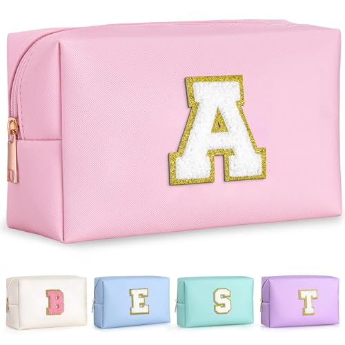 TOPEAST Initial Makeup Bag, Birthday Gifts for 4 5 6 ...