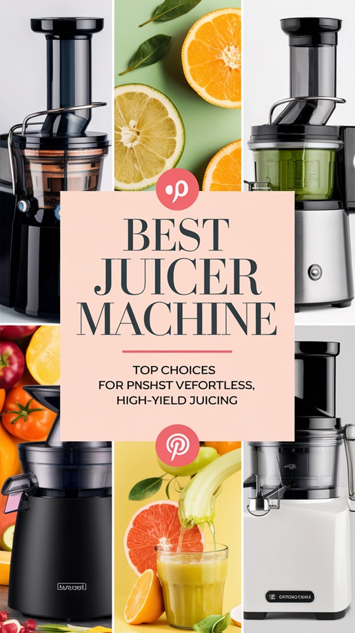 Best Juicer Machine Top Choices for Effortless, High-Yield Juicing