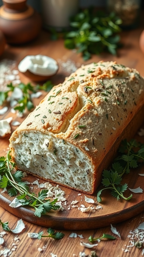 Herb-Infused Coconut Flour Bread