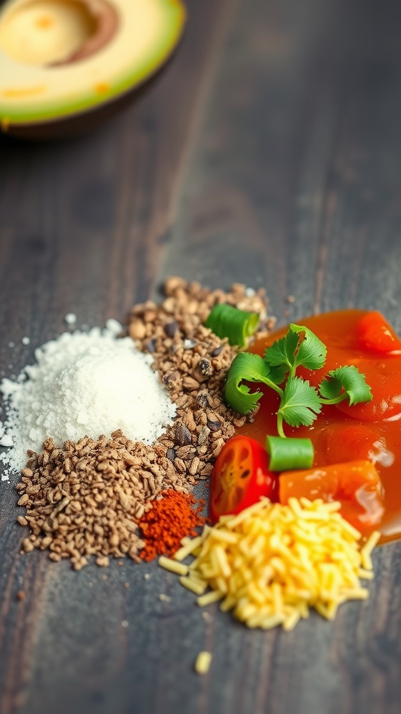 Keto taco soup ingredients