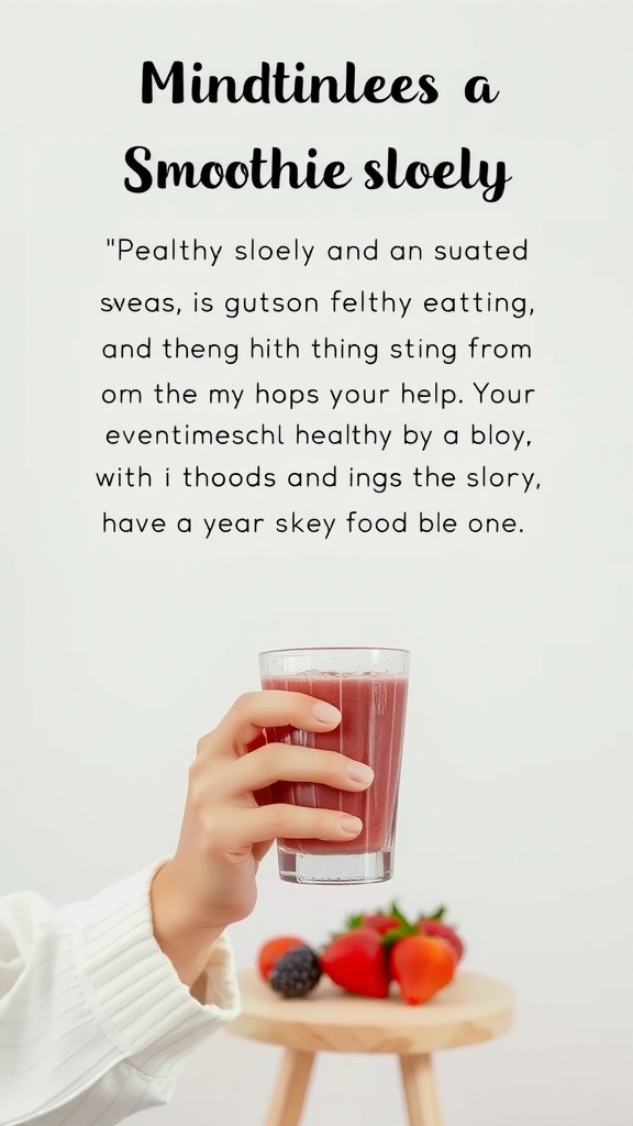 A refreshing strawberry banana smoothie in a glass