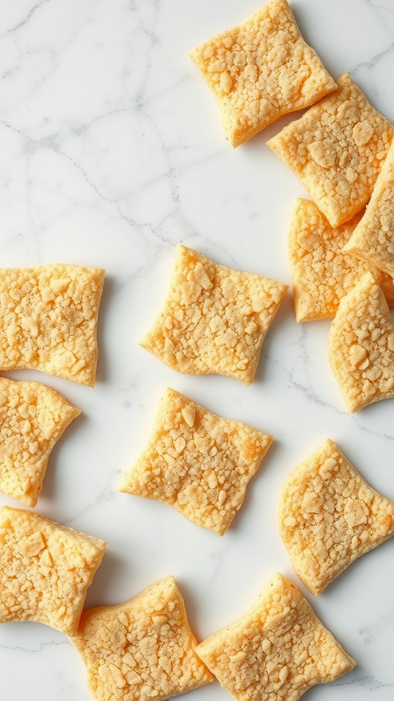 Crunchy homemade psyllium husk fiber crackers