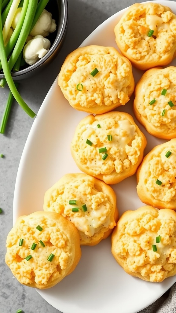 Savory Cheesy Cauliflower Biscuits