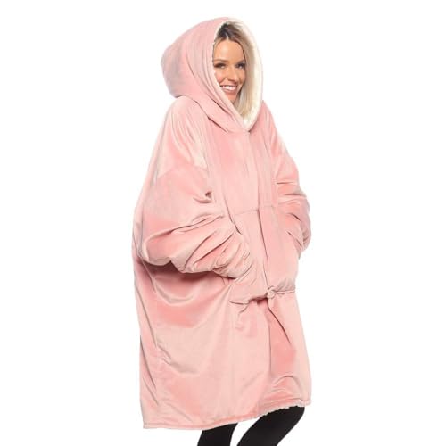 THE COMFY Original | Sherpa Lined Microfiber Fleece Wearable Blanket, ...
