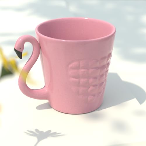 The Earth Store Pink Flamingo Ceramic Coffee Mug 320ML | Tea Mug | Dishwasher & Microwave Safe | Perfect for Christmas Gift | New Year Gift | Birthday Gift Set of 1