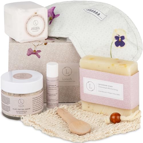 Lizush Luxury Spa Gifts for Women - 6 Piece Lavender ...