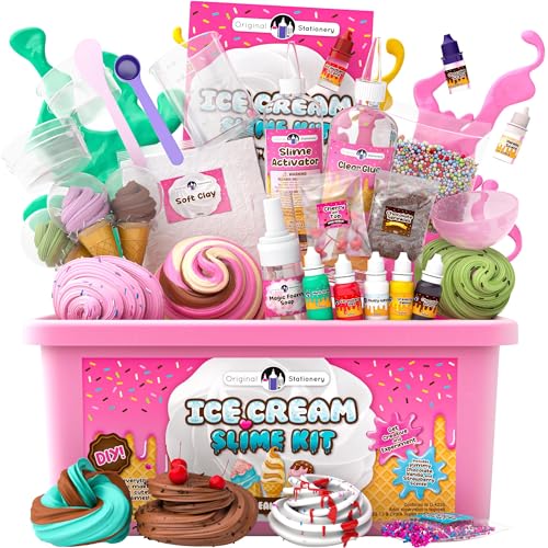 Original Stationery DIY Ice Cream Slime Kit for Girls, Amazing ...