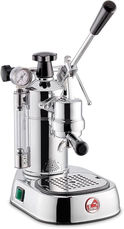 La Pavoni PC-16 Professional 16-Cup Lever Espresso Machine: Chrome Fin