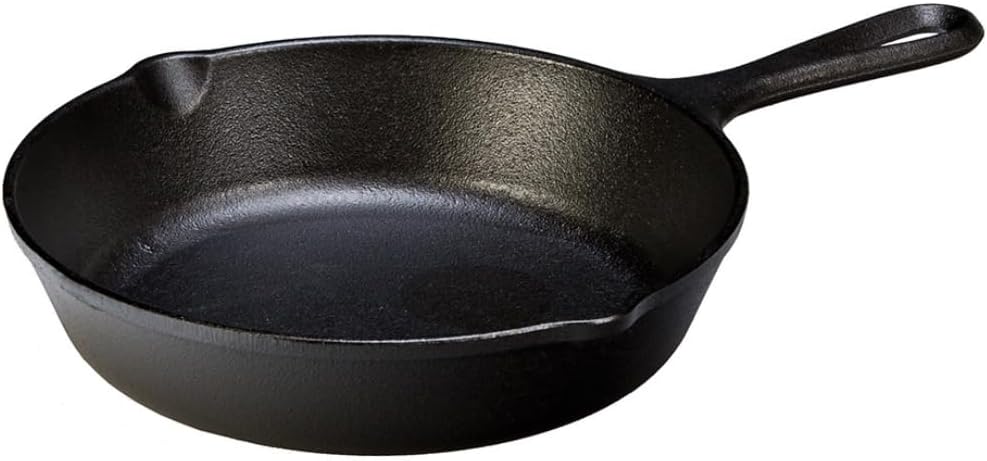 Lodge 8-Inch Seasoned Cast Iron Skillet, Naturally Non-Stick, PFAS-Fre