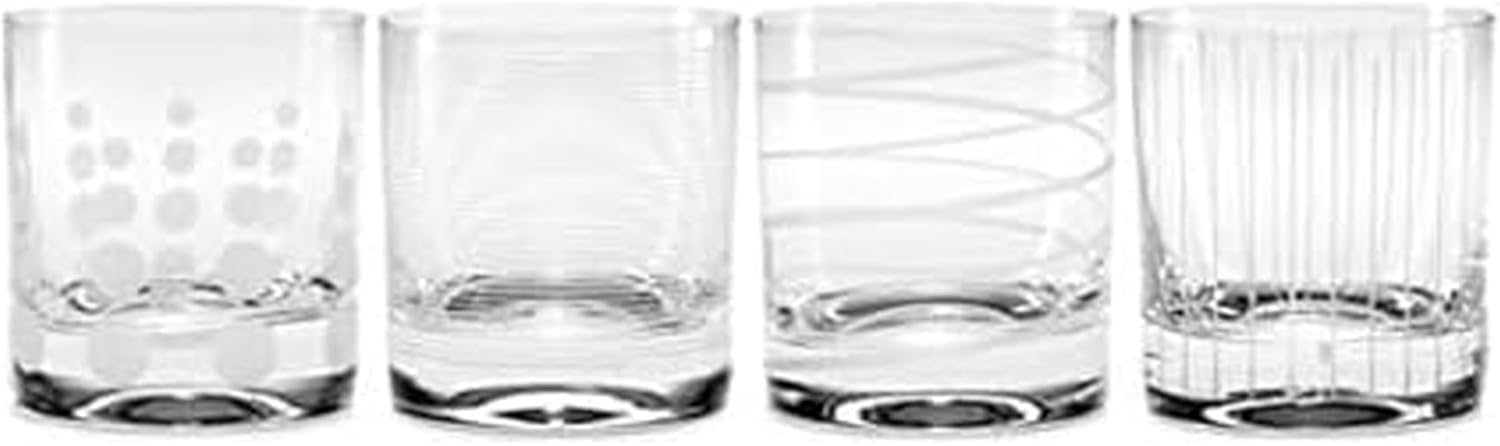 Mikasa Cheers Double Old Fashioned Whiskey Glasses Set of 4 – 12.75 Ou