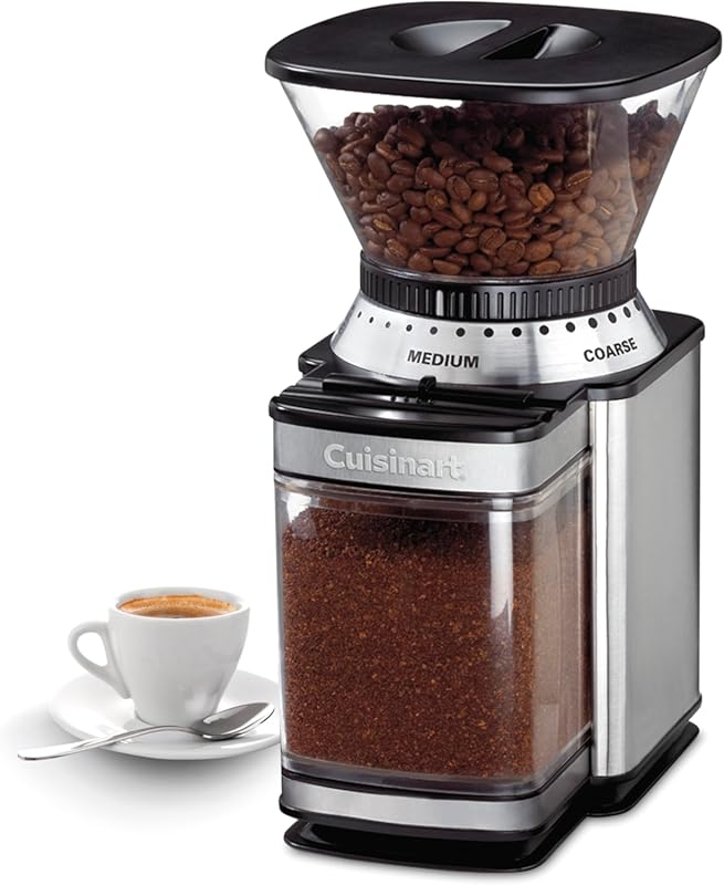 Cuisinart DBM-8P1 Electric Burr Grinder, One-Touch, 18 Grind Settings,