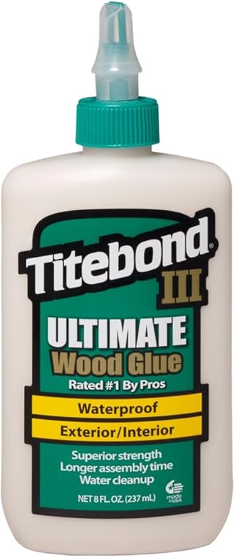 Titebond 1413 III Ultimate Wood Glue, 8-Ounces - Premium Adhesive for 