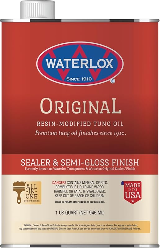 Waterlox Original Sealer/Finish, 1 Quart (946 ml) for Wood Protection 