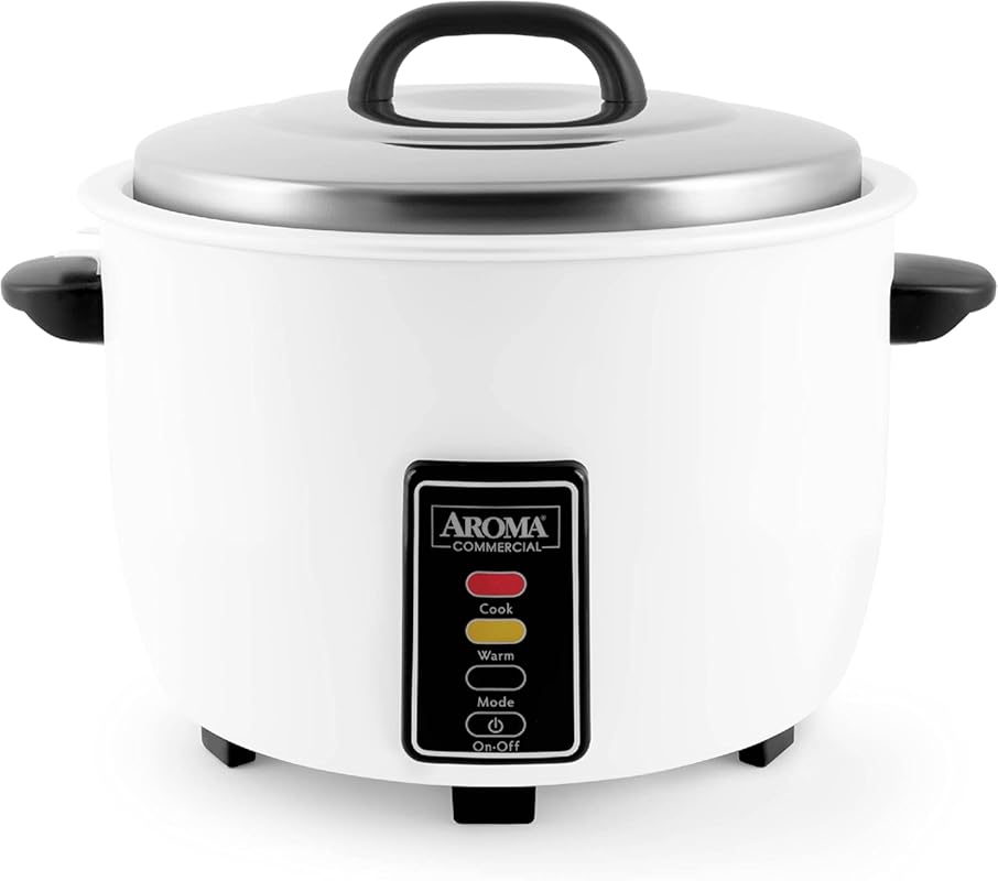 Aroma Housewares ARC-1033E Commercial 60-Cup Rice Cooker, 30-Cup Uncoo