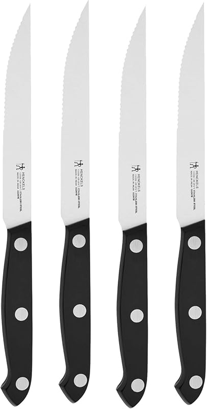 HENCKELS Prime Razor-Sharp German Engineered Steak Knife Set of 4, Bla