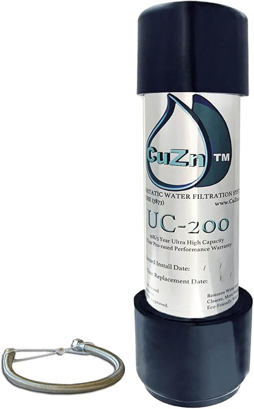 CuZn Under Sink Water Filter - NSF Certified, 5 Year Life, Reduces PFA