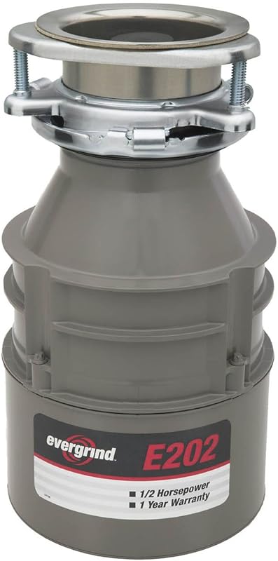 Evergrind E202 1/2 HP Continuous Feed Garbage Disposer for Kitchen Sin