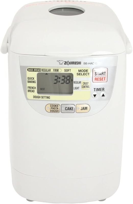 Zojirushi BB-HAC10 Home Bakery Mini Breadmaker, White, 1-Pound Loaf, P