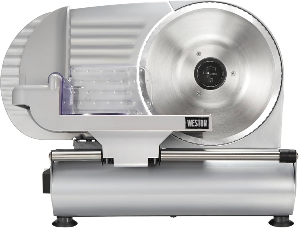 Weston Electric Deli Food Slicer Machine with Adjustable Thickness, Re