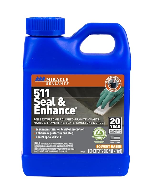 Miracle Sealants 511 Seal & Enhance Premium Sealer for Stone & Tile - 