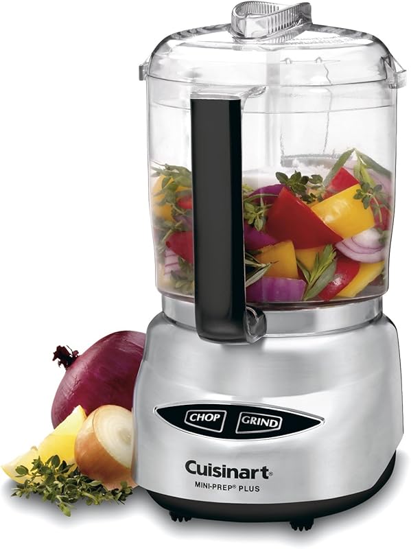 Cuisinart Mini Prep Plus 4-Cup Food Processor, Brushed Stainless Steel