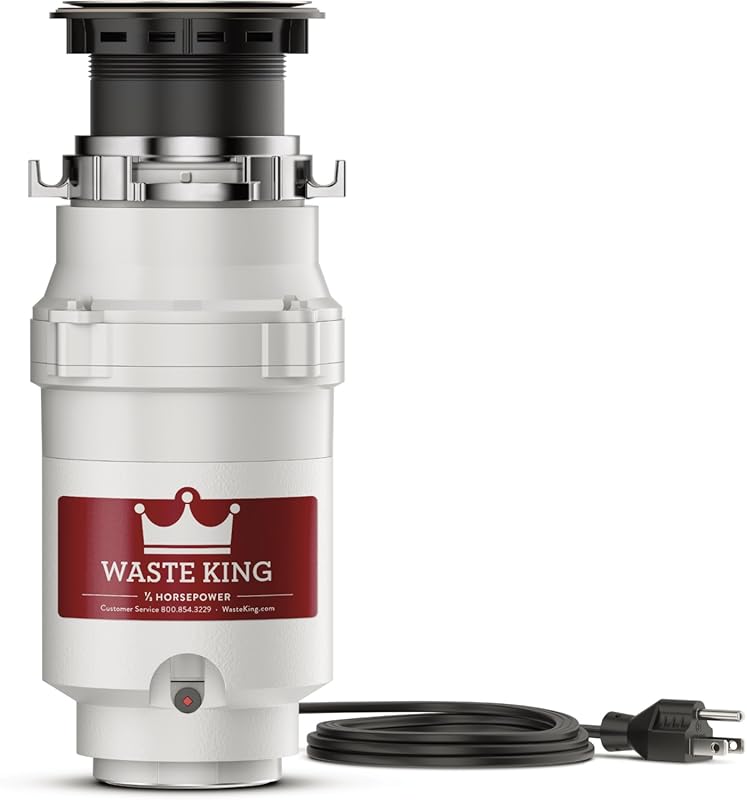Waste King L-111 Compact Garbage Disposal for Kitchen Sink with Pre-In