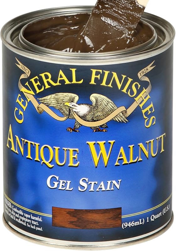 General Finishes Oil Based Gel Stain, Antique Walnut