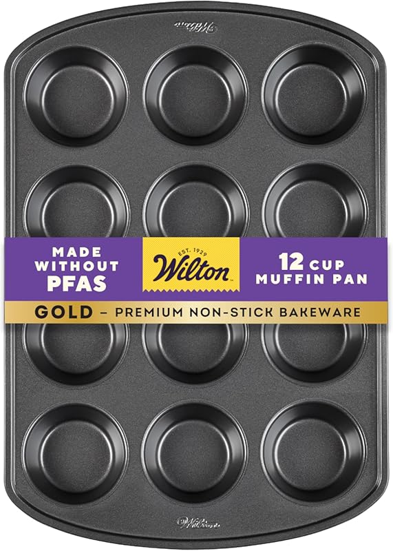 Wilton Gold Non-Stick 12-Cup Muffin Pan