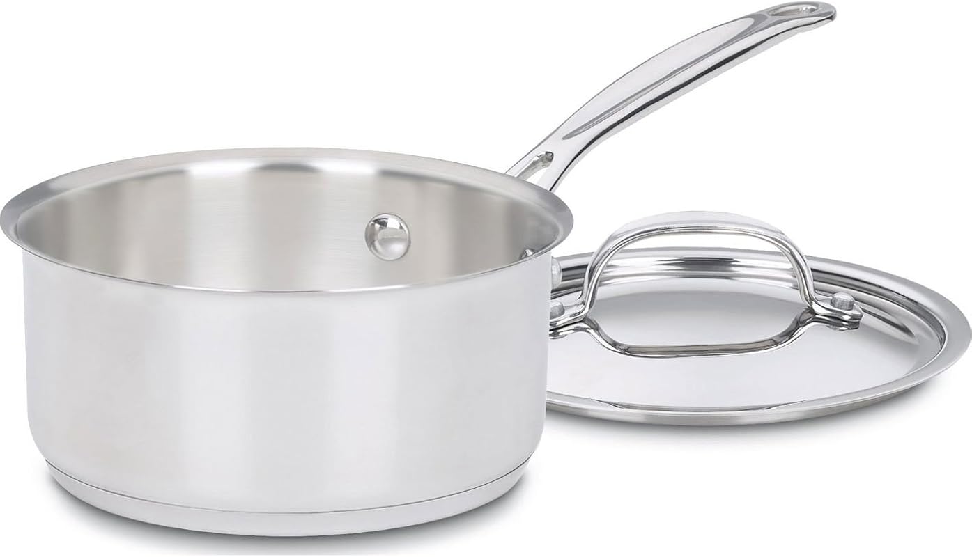 Cuisinart Chef's Classic 719-14 1 Quart Stainless Steel Saucepan with 