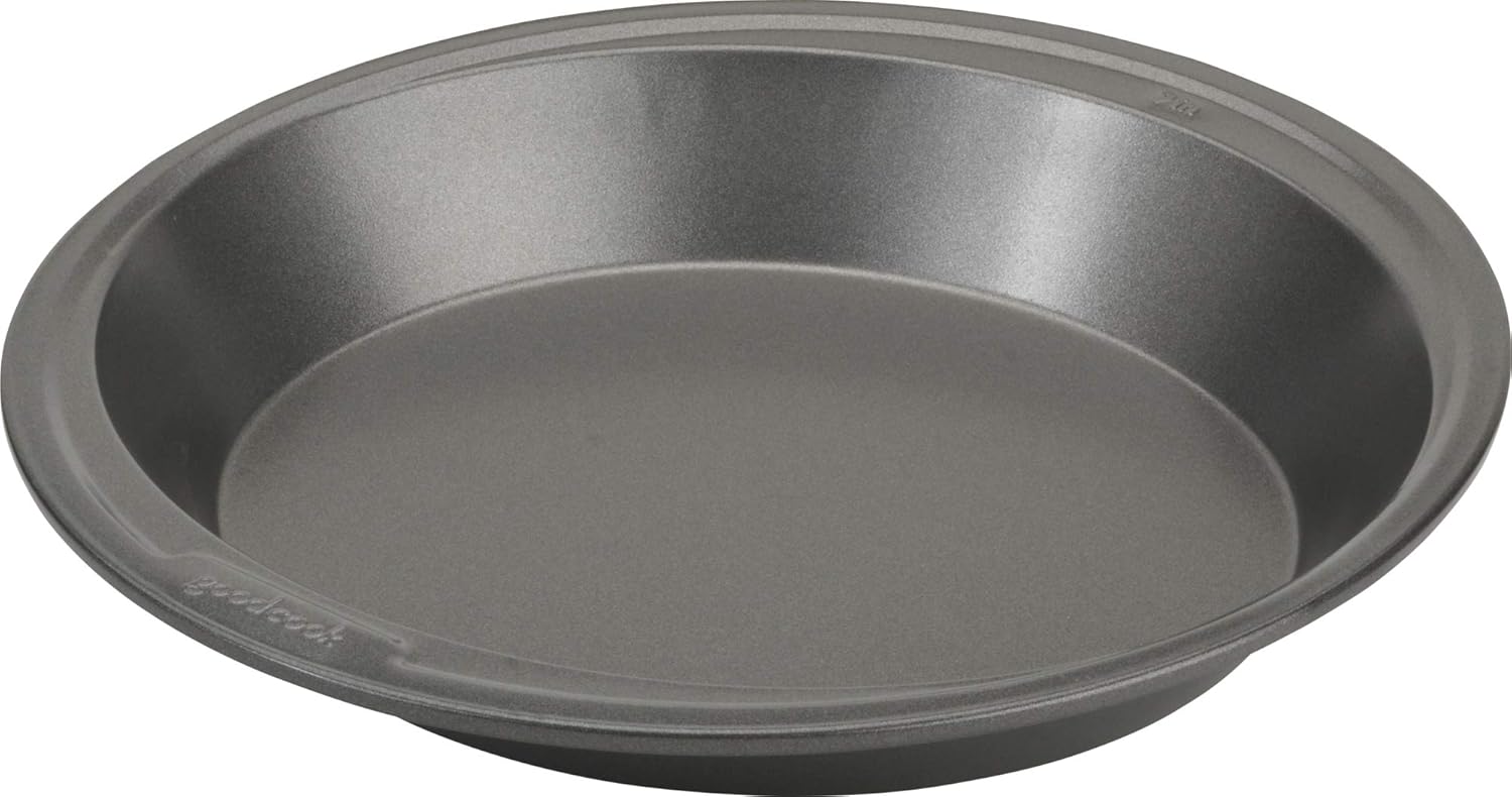 GoodCook Everyday Durable Nonstick Steel 9-inch Pie Pan, Gray, for Eas