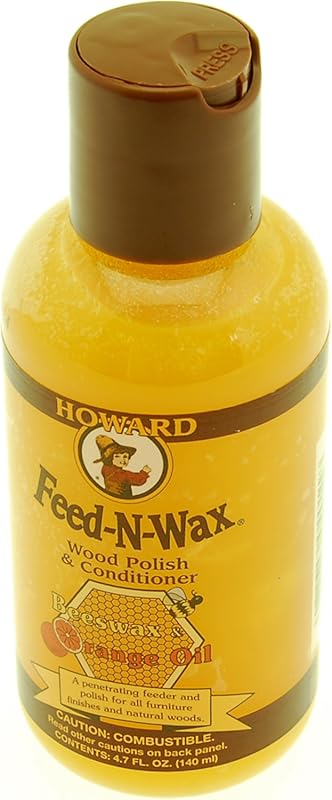 Howard Products Feed-N-Wax Beeswax Wood Polish & Conditioner for Furni
