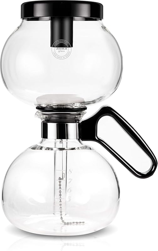 Yama Glass 8-Cup Stovetop Siphon Coffee Maker, 24 oz Vacuum Brew, Boro