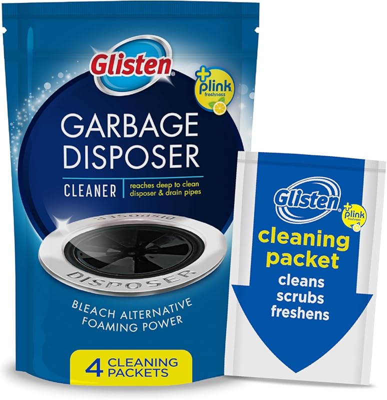 Glisten Garbage Disposer Cleaner & Freshener - Lemon Scent Odor Elimin